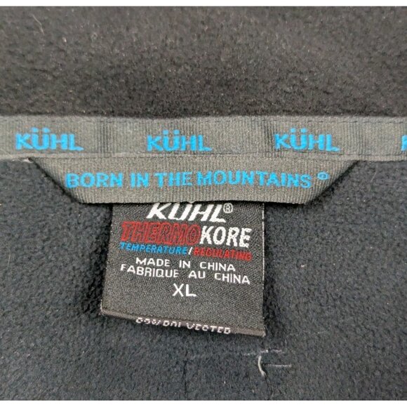 Kuhl Sweater Mens XL Grey 1/4 Zip Pullover Long Sleeve ThermoKore Poly Wool - Picture 4 of 7